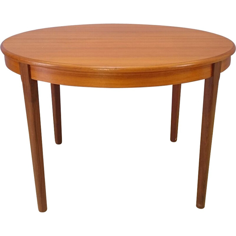 Scandinavian teak extending dining table - 1950s