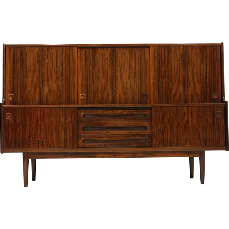 Rosewood highboard produced by Skaaning - 1960s