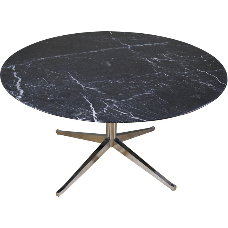 Table à repas en marbre Marquina de Florence Knoll pour Edition Knoll - 1990