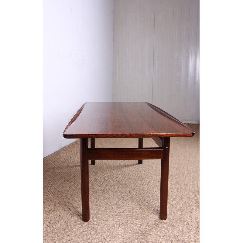 Vintage Danish rosewood coffee table by Grete Jalk for Poul Jeppessen, 1960