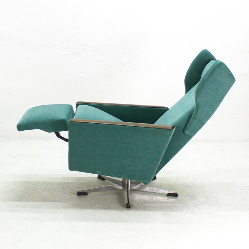 Mid-century green wing chair - 1960s