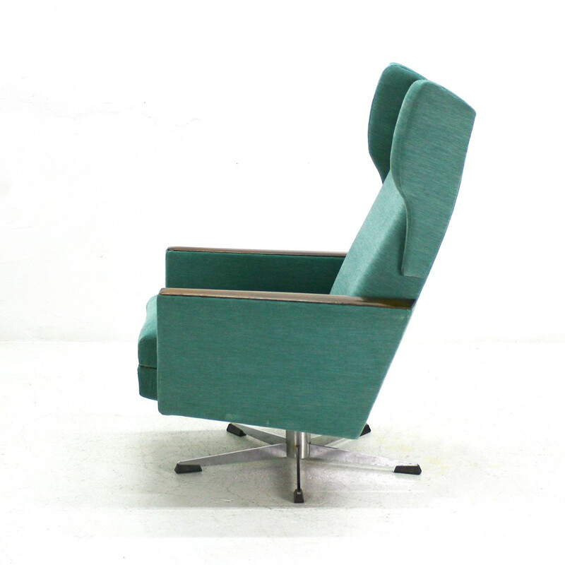Mid-century green wing chair - 1960s