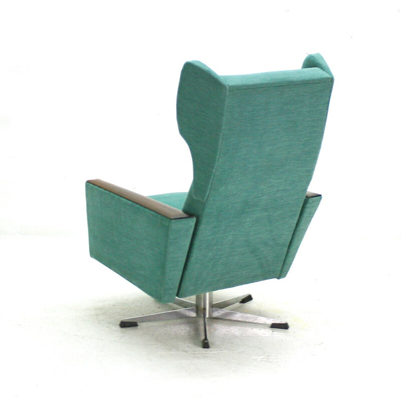 Mid-century green wing chair - 1960s