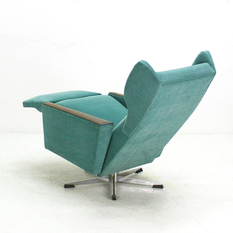 Mid-century green wing chair - 1960s