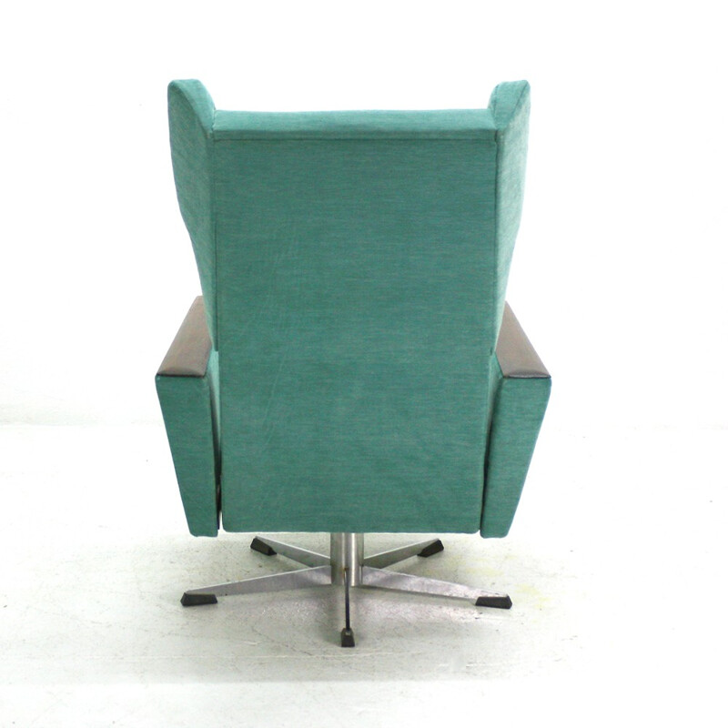 Mid-century green wing chair - 1960s