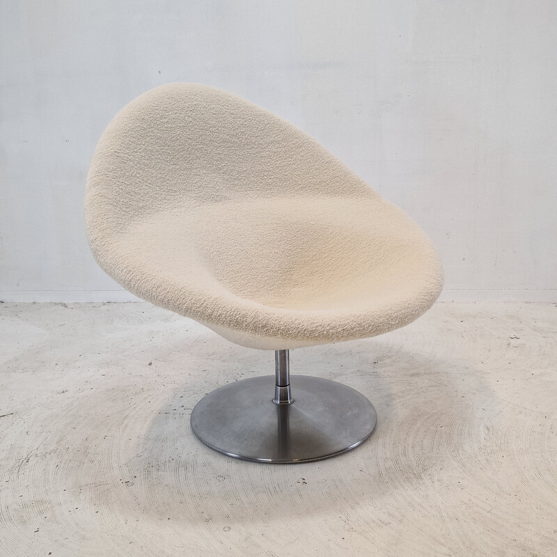 Vintage globe armchair with ottoman by Pierre Paulin for Artifort, 1960