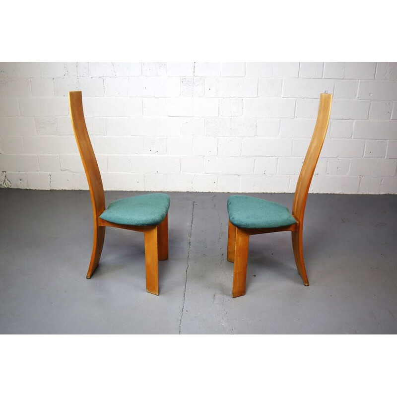 Ensemble de 4 chaises vintage "Iris" par Bob Van den Berghe pour Tranekaer Furniture, Danemark