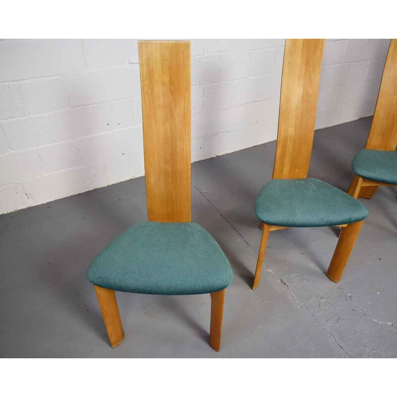 Set of 4 vintage "Iris" chairs by Bob Van den Berghe for Tranekaer Furniture, Denmark