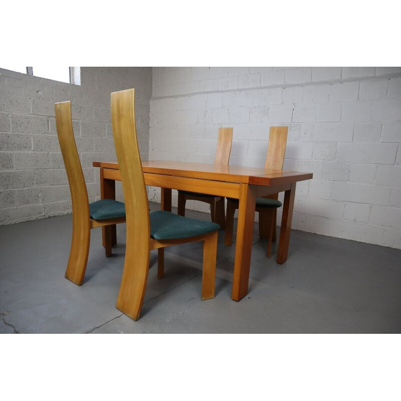 Set of 4 vintage "Iris" chairs by Bob Van den Berghe for Tranekaer Furniture, Denmark