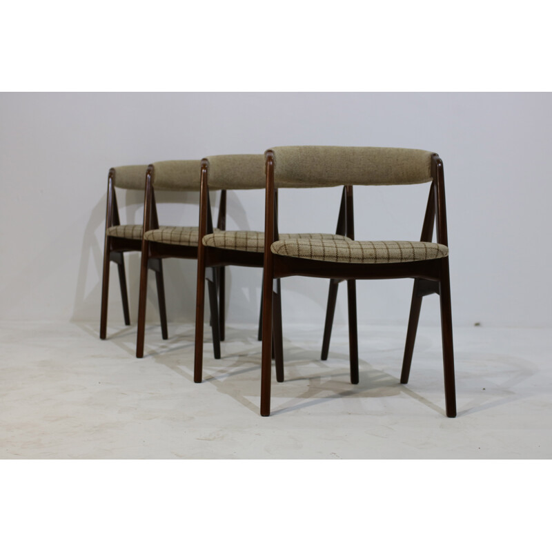 Set of 4 chairs in teak by Th. Harlev for Farstrup Møbler - 1950s