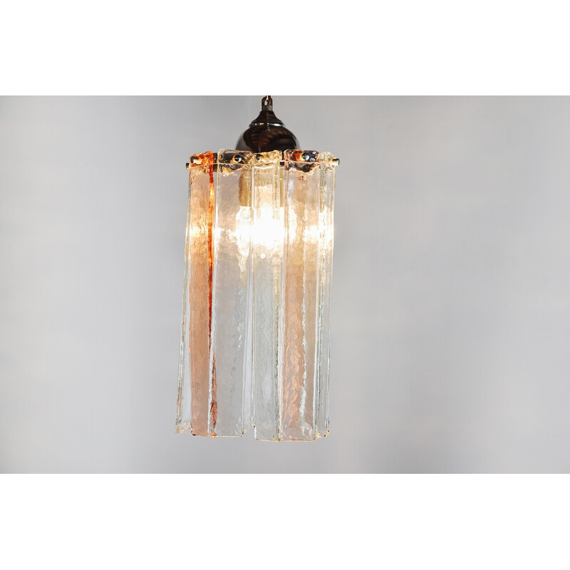 Vintage Poliarte chandelier in Murano glass by Albano Poli, Italy 1970