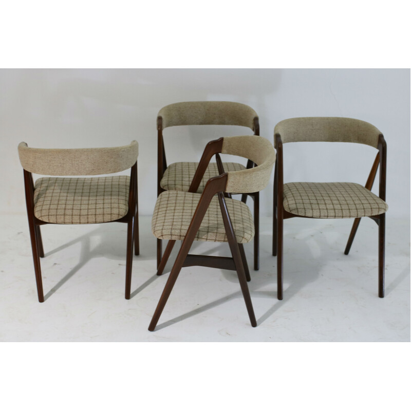 Set of 4 chairs in teak by Th. Harlev for Farstrup Møbler - 1950s