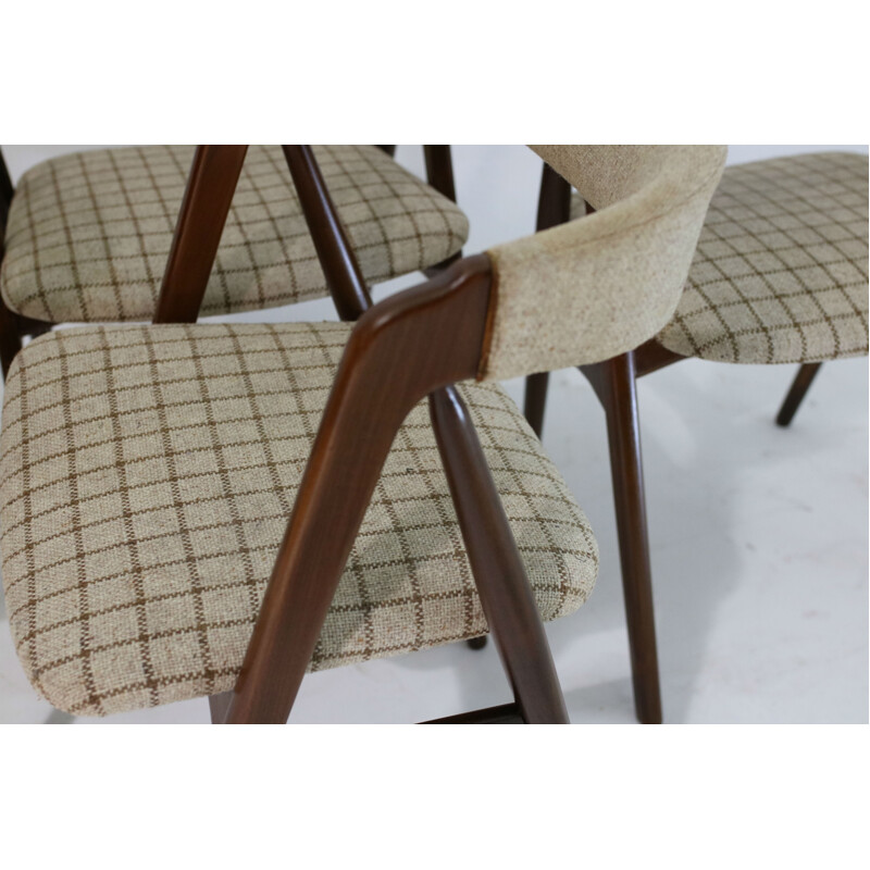 Set of 4 chairs in teak by Th. Harlev for Farstrup Møbler - 1950s