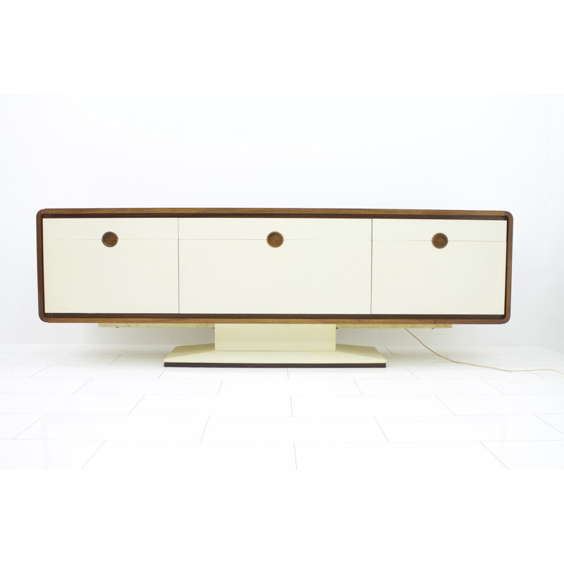 Rosewood sideboard with an electric bar - 1970s