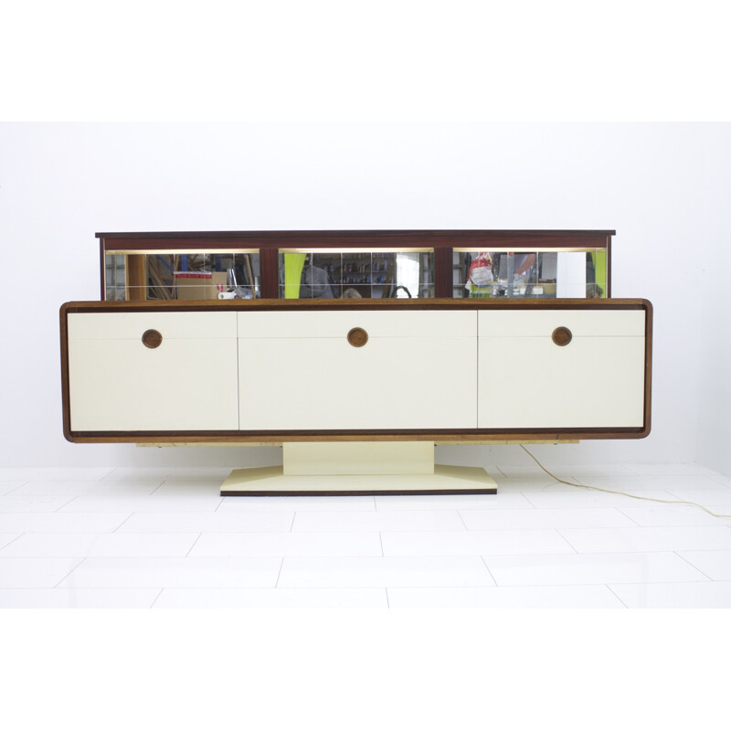 Rosewood sideboard with an electric bar - 1970s