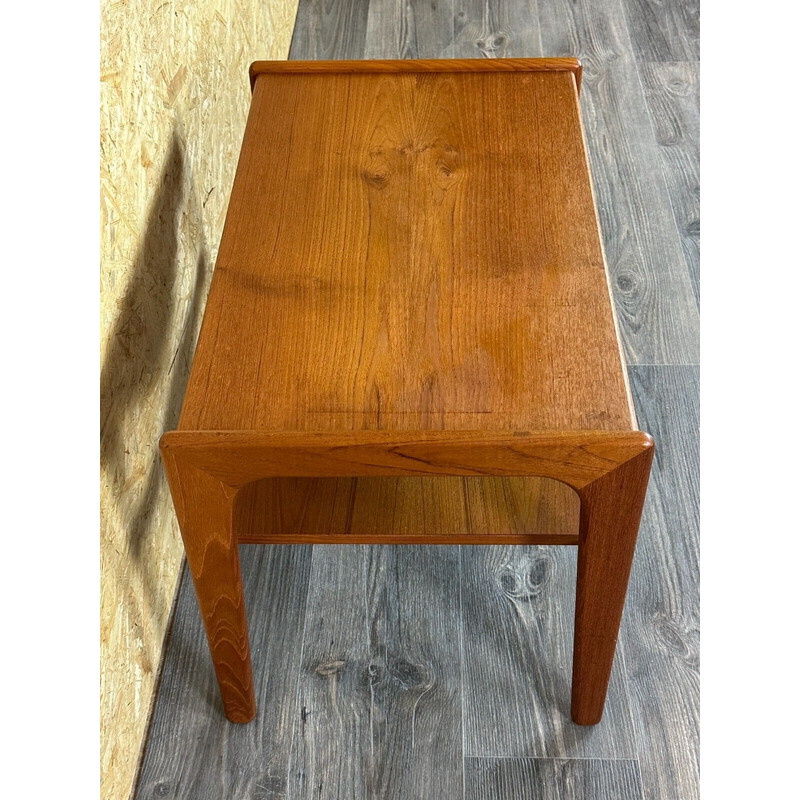 Vintage teak side table with drawer by Arne Wahl Iversen, Denmark 1960-1970s