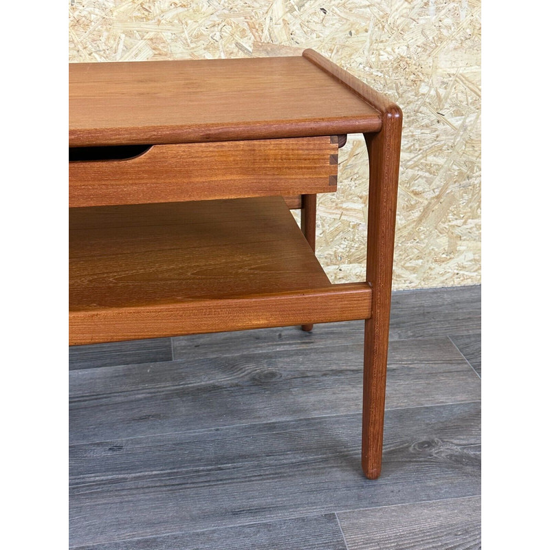 Vintage teak side table with drawer by Arne Wahl Iversen, Denmark 1960-1970s