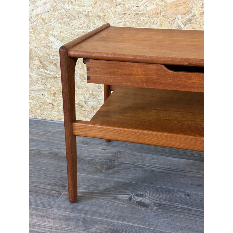 Vintage teak side table with drawer by Arne Wahl Iversen, Denmark 1960-1970s