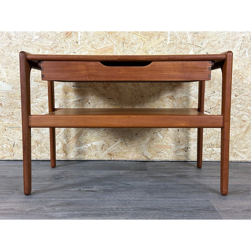 Vintage teak side table with drawer by Arne Wahl Iversen, Denmark 1960-1970s