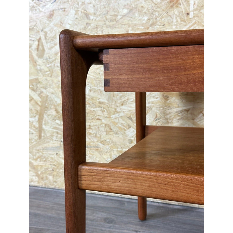 Vintage teak side table with drawer by Arne Wahl Iversen, Denmark 1960-1970s