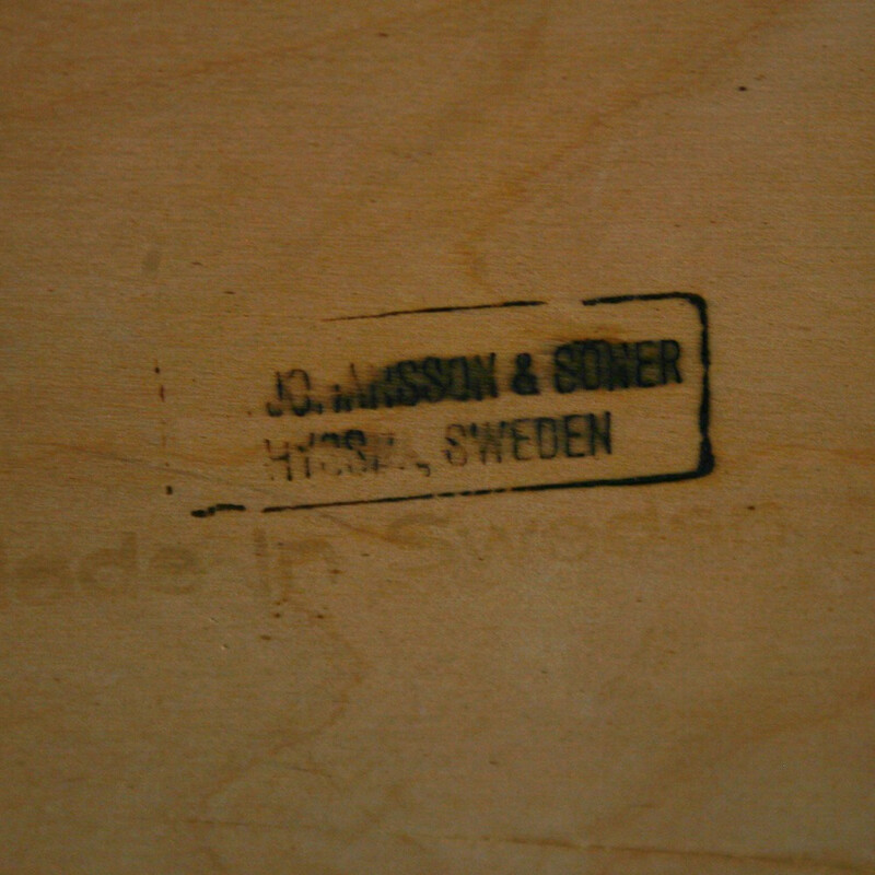 Ensemble de 6 chaises de salle à manger en teck de Carl Ekström pour Johansson et Söner - 1960