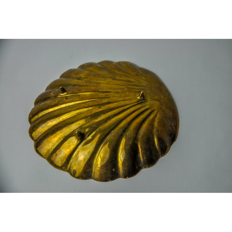 Vintage brass pocket shell, Spain 1970