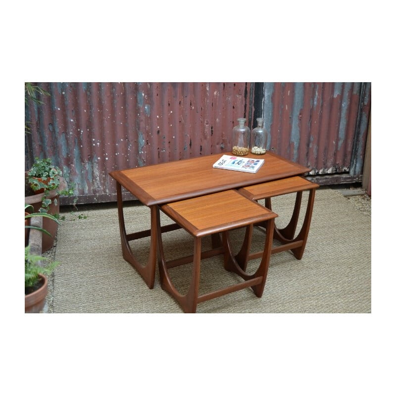 Set of 3 G-Plan teak nesting tables - 1960s