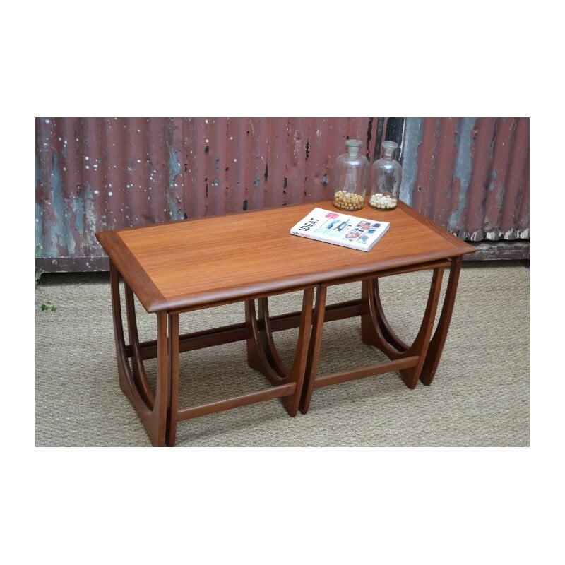 Set of 3 G-Plan teak nesting tables - 1960s