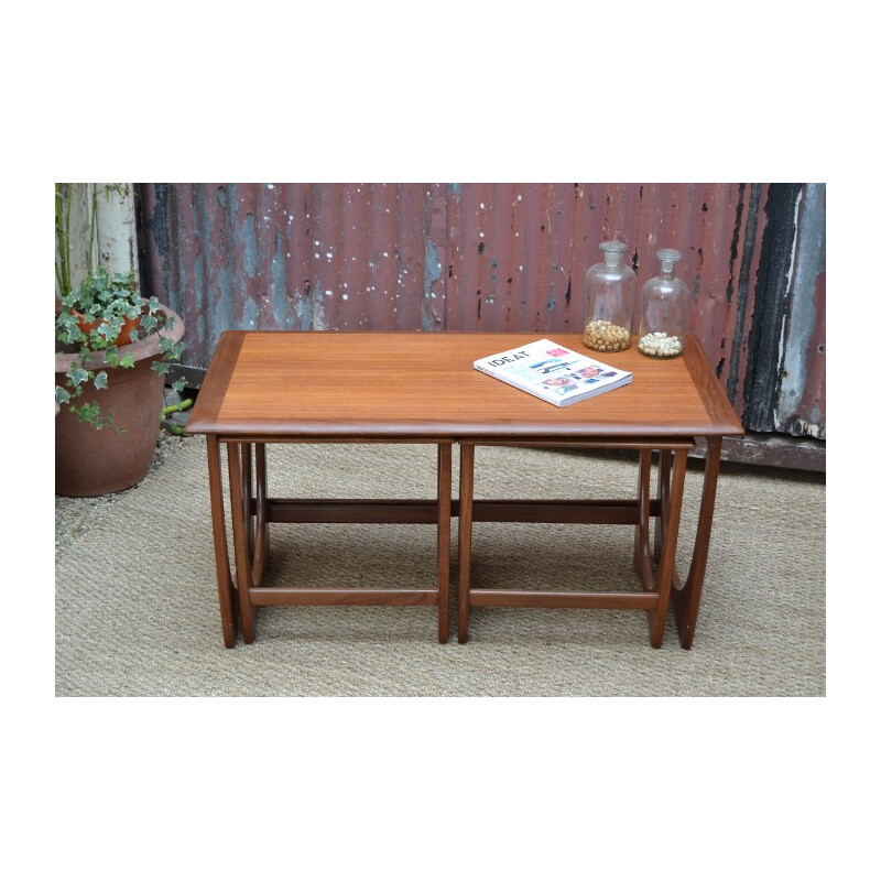 Set of 3 G-Plan teak nesting tables - 1960s