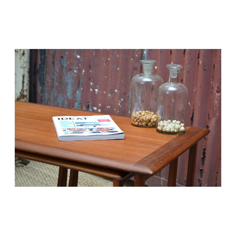 Set of 3 G-Plan teak nesting tables - 1960s