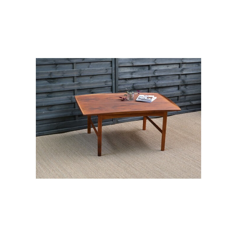 Large teak coffee table by Folke Ohlsson for Bra Bohag Modell Frisco - 1960s