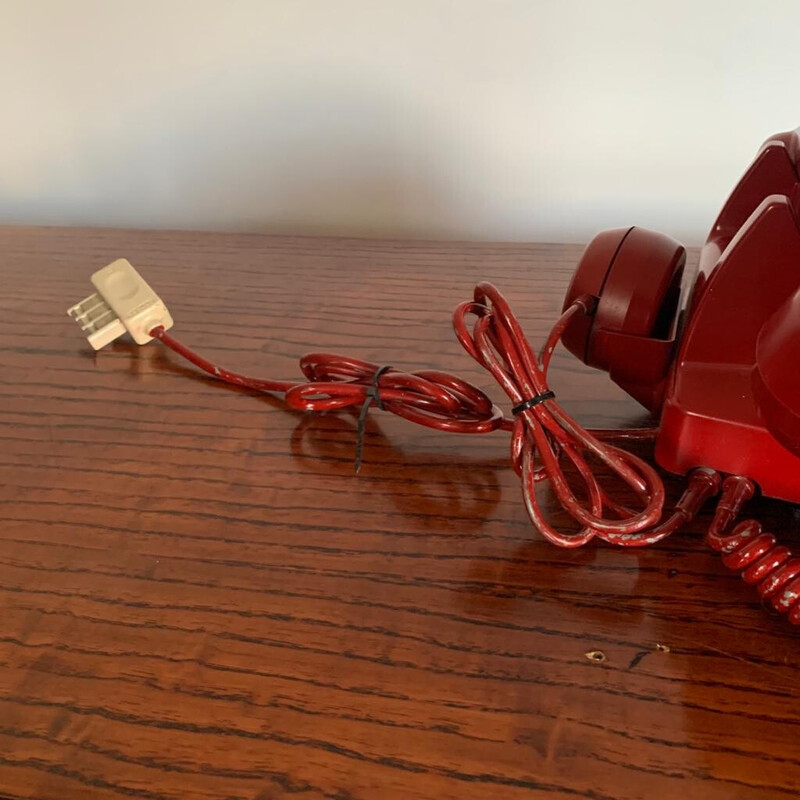 Vintage dial telephone S63 red