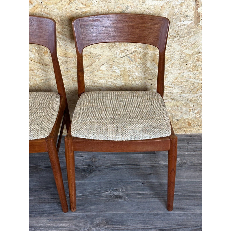 Set of 6 vintage teak chairs by Kai Kristiansen for Ks Møbler, 1960-1970s