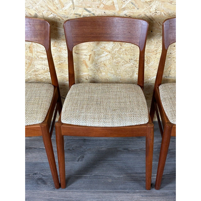 Set of 6 vintage teak chairs by Kai Kristiansen for Ks Møbler, 1960-1970s