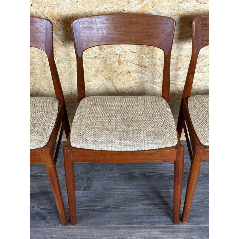 Set of 6 vintage teak chairs by Kai Kristiansen for Ks Møbler, 1960-1970s