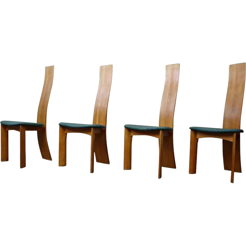 Conjunto de 4 cadeiras "Iris" vintage de Bob Van den Berghe para a Tranekaer Furniture, Dinamarca
