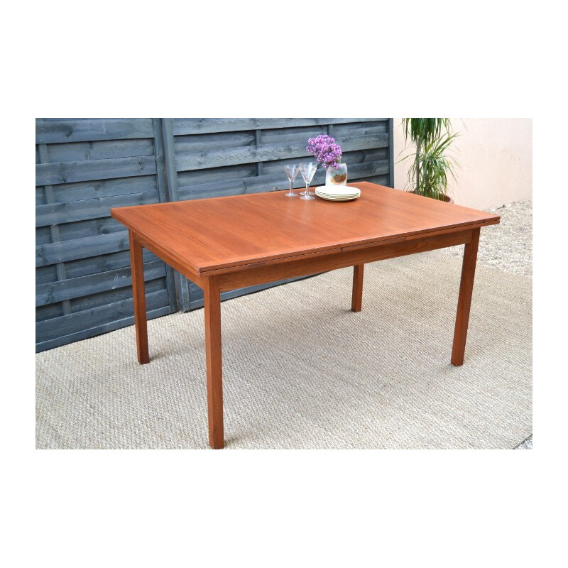 XXL Danish extendable table - 1960s