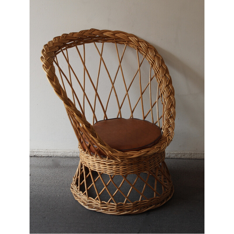 Vintage rattan garden set - 1950s