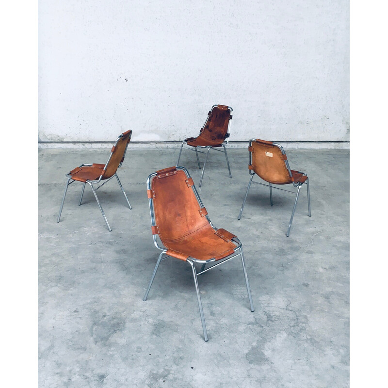 Conjunto de 4 cadeiras de jantar "Les Arcs" vintage da Dal Vera, Itália, anos 60