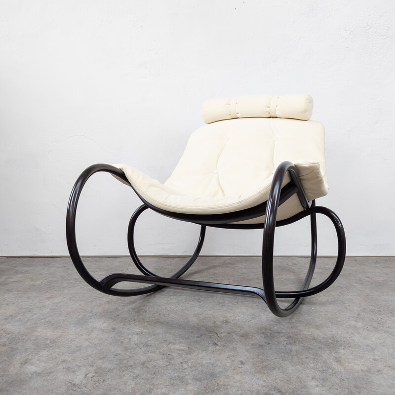 Vintage "Wave" rocking chair by Michal Riabic for Ton