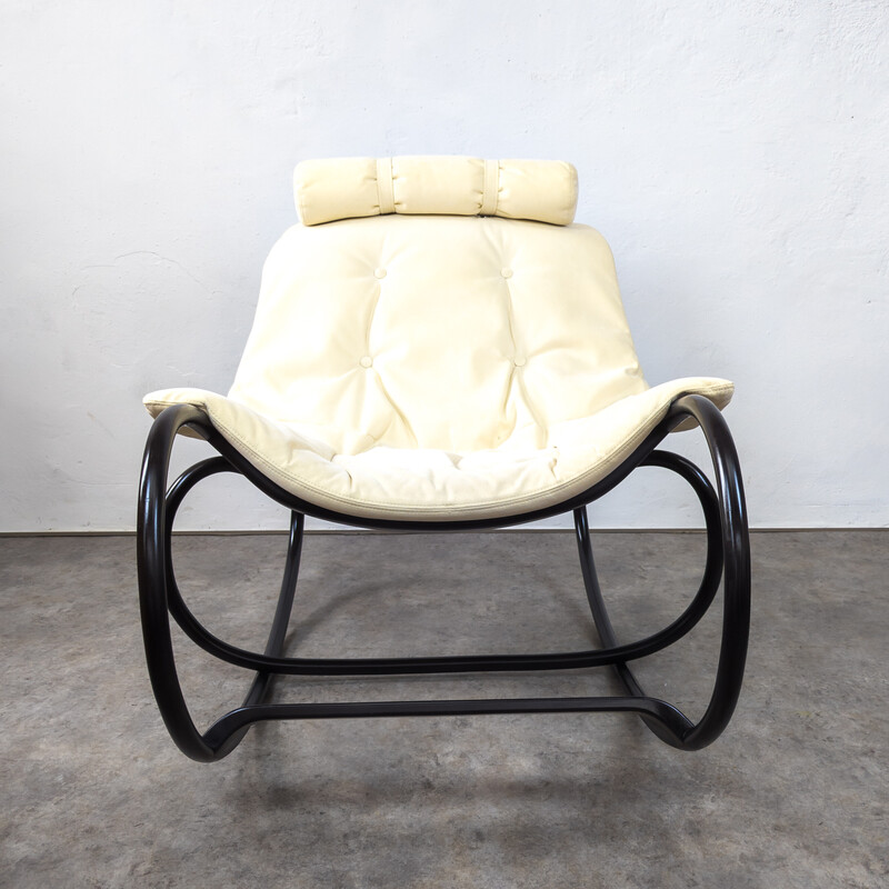 Vintage "Wave" rocking chair by Michal Riabic for Ton