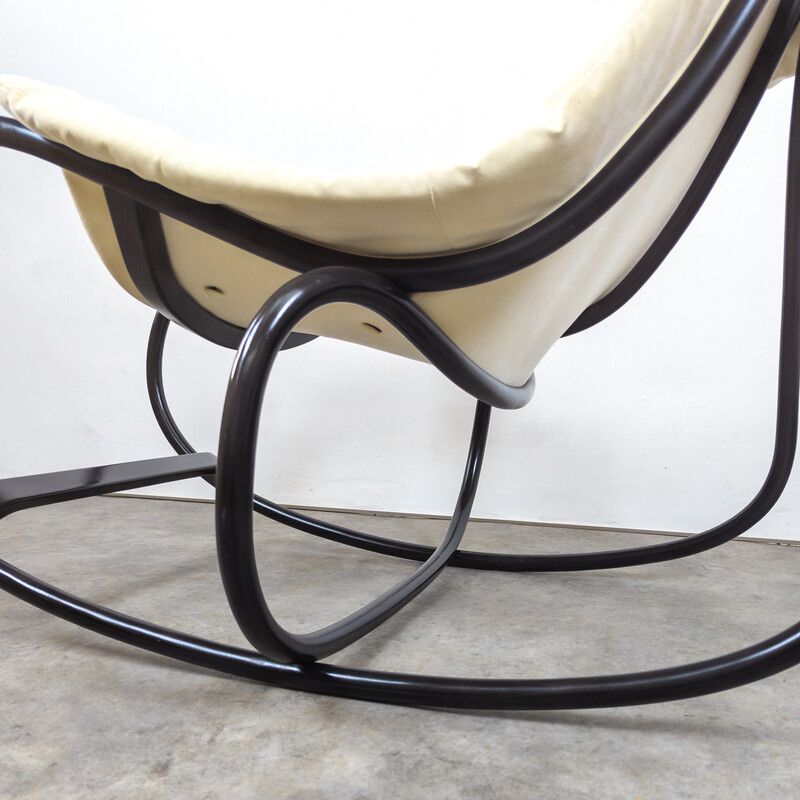 Vintage "Wave" rocking chair by Michal Riabic for Ton