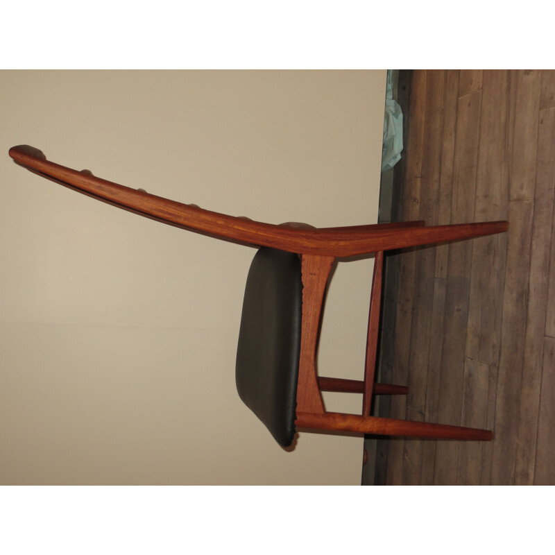 Ccandinavian teak chair Liz by Niels Koefods - 1960s