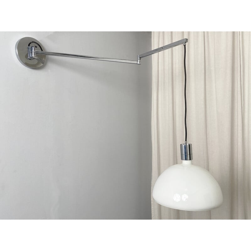 Vintage wall lamp with swivel arm by Franco Albini, Franca Helg and Antonio Piva for Sirrah, Italy 1960s