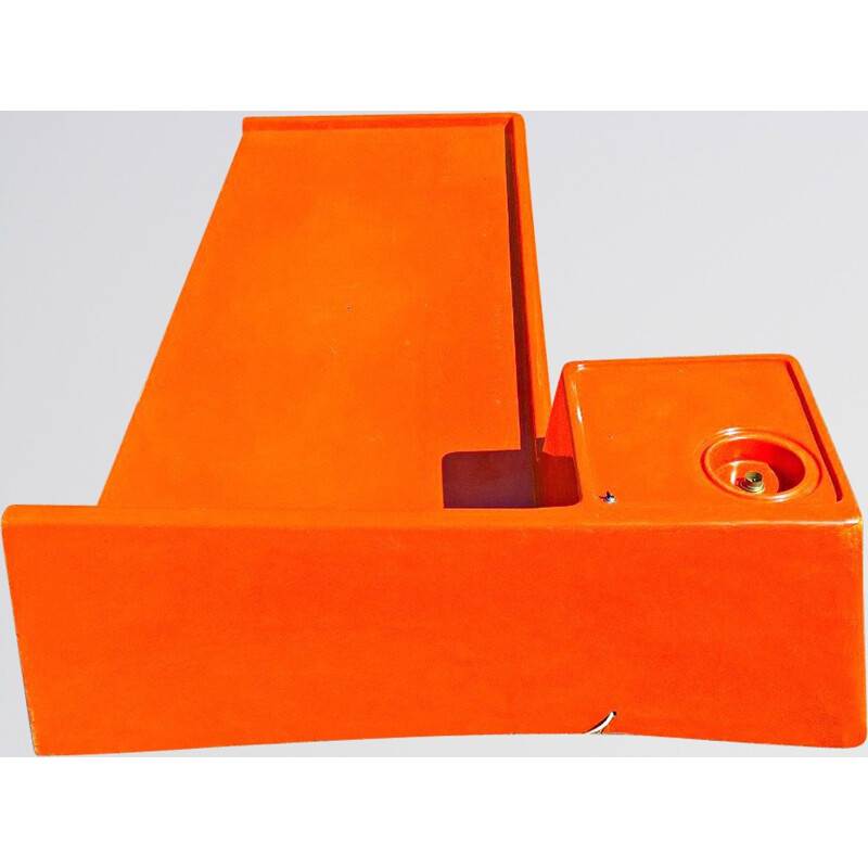 Orange daybed, Marc HELD - 1970s