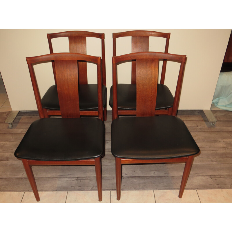 Set of 4 Danish chairs by Henning Sørensen - 1960s