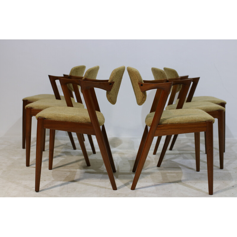 Vintage teak dining chairs by Kai Kristiansen - 1950s