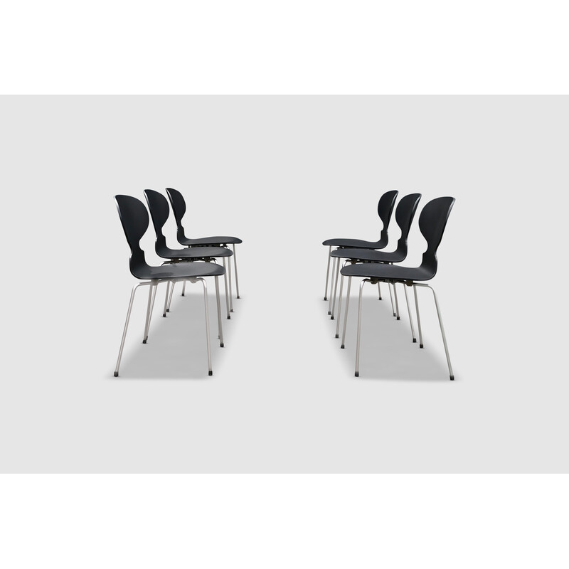 Satz von 6 Vintage-Stühlen 3100 Ant von Arne Jacobsen für Fritz Hansen, 1960