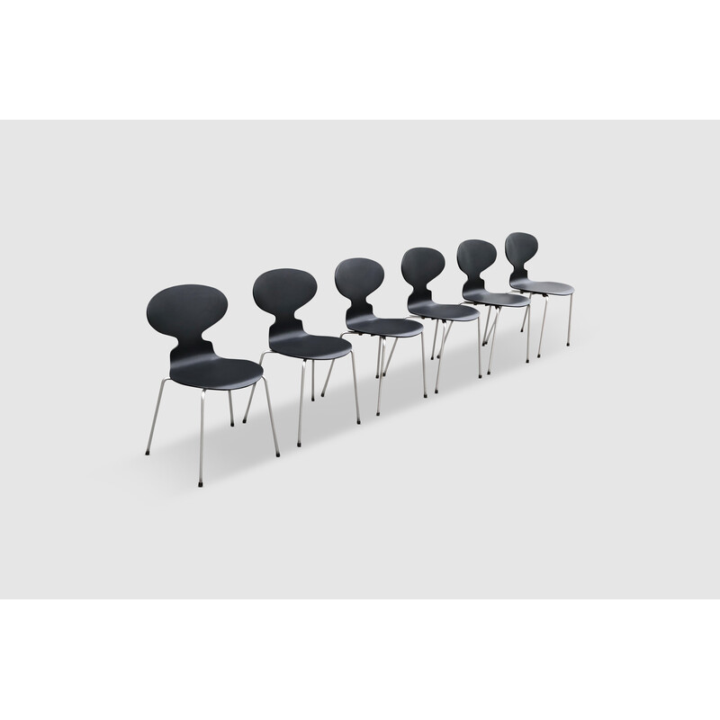 Satz von 6 Vintage-Stühlen 3100 Ant von Arne Jacobsen für Fritz Hansen, 1960