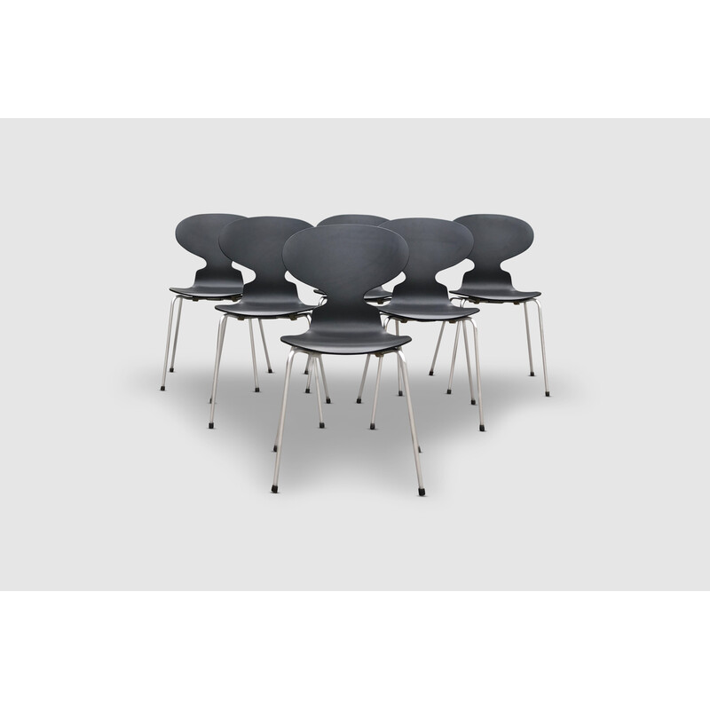 Set di 6 sedie vintage 3100 Ant di Arne Jacobsen per Fritz Hansen, 1960